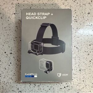 GoPro Black Head Strap + QuickClip Mount